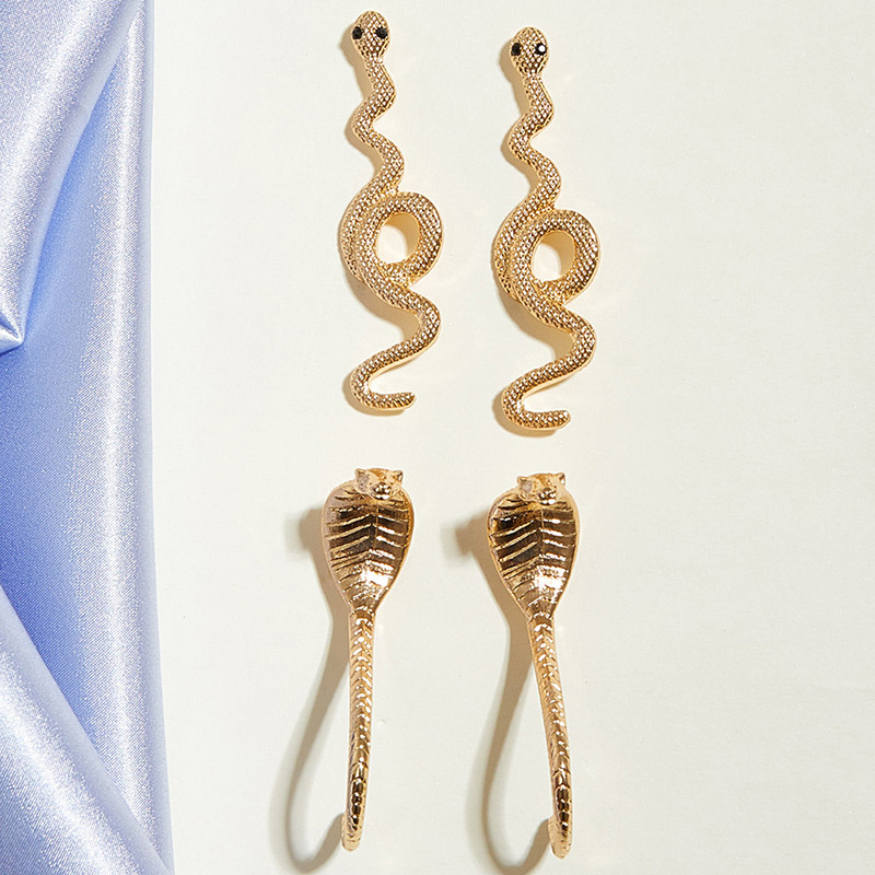 Fashion Gold (set) Alloy Cobra Set Ear Studs,Earrings set
