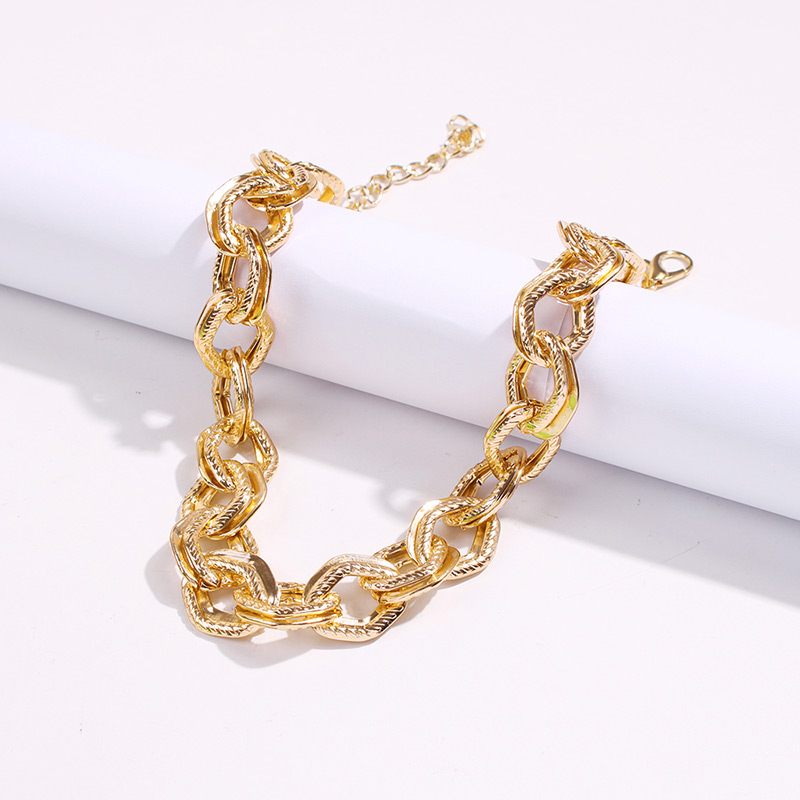 Fashion Golden Alloy Chain Skeleton Necklace,Chains