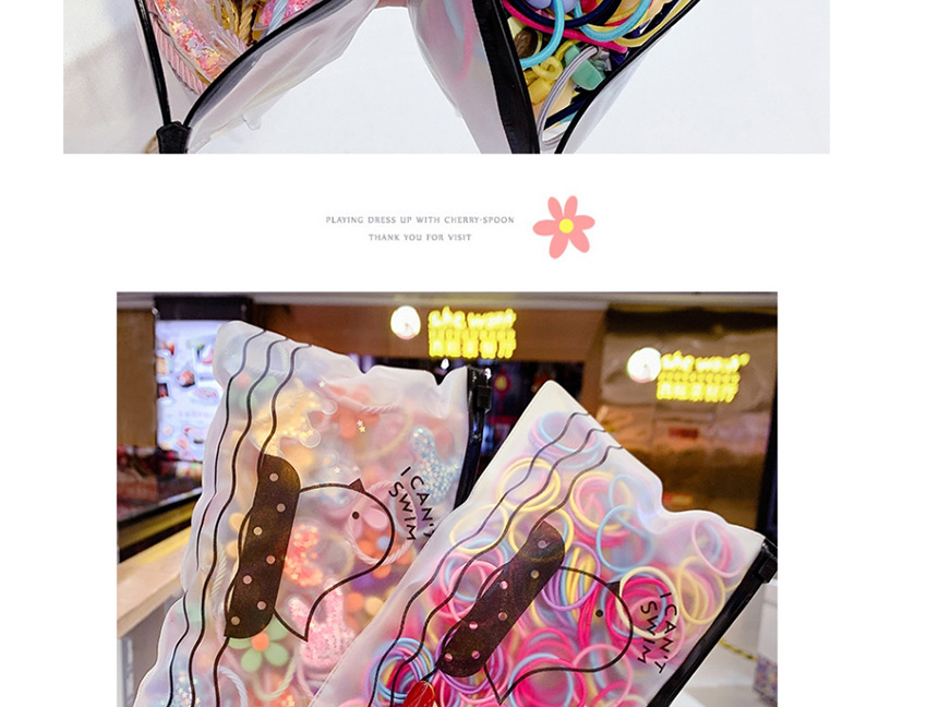 Fashion Flower Quicksand Series-20 Pack Tassel Love Bunny Crown Flower Children Hair Rope,Kids Accessories
