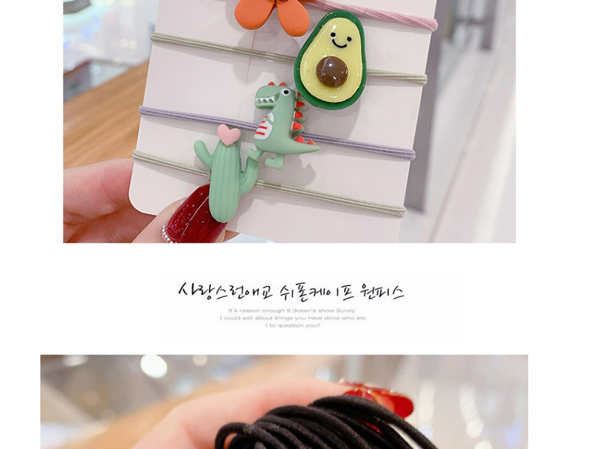 Fashion Flower Little Dinosaur Series-20 Pack Resin Avocado Strawberry Flower Children