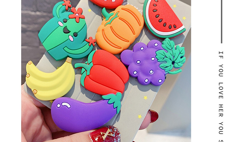 Fashion Color Banana Strawberry Pineapple Grape Children Water Bangs Sticker,Kids Accessories