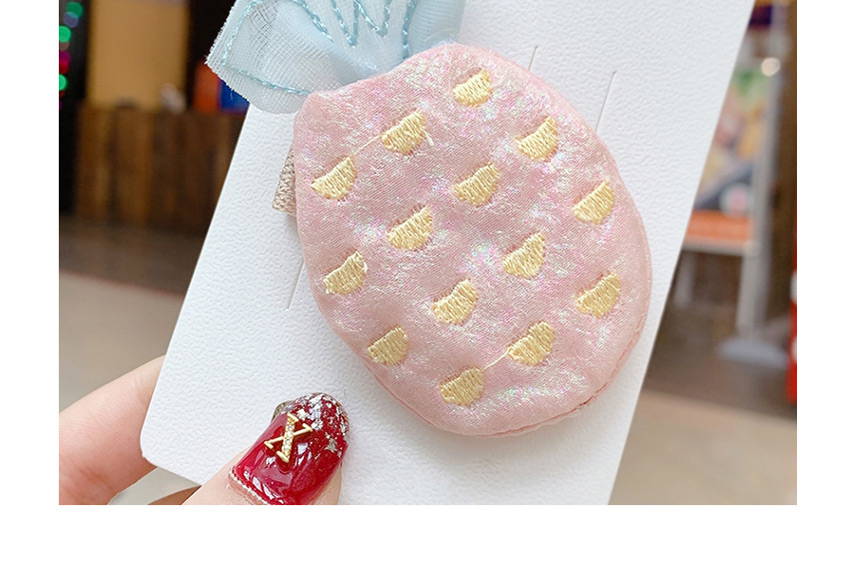Fashion Pink Pineapple Hit Color Alloy Fabric Children
