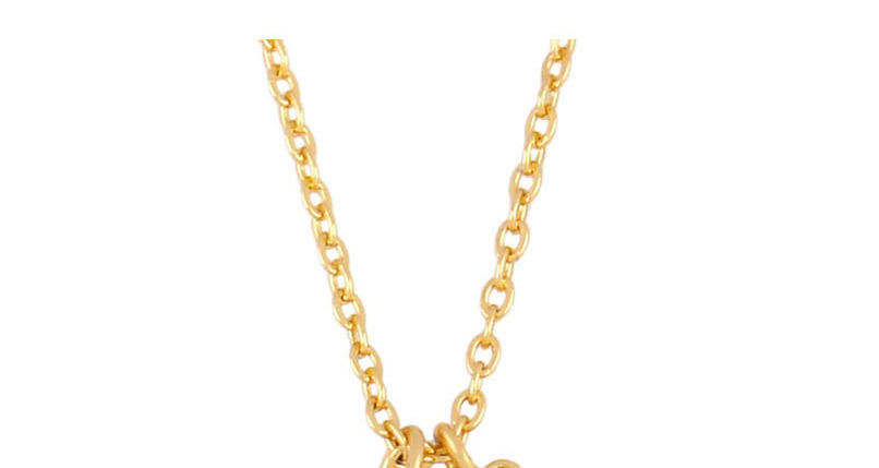 Fashion Golden Diamond Love Heart Hooded Boy Necklace,Necklaces