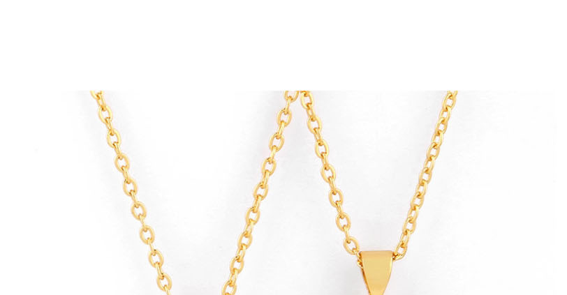 Fashion Golden Geometric Diamond Eye Necklace With Fancy Diamonds,Necklaces