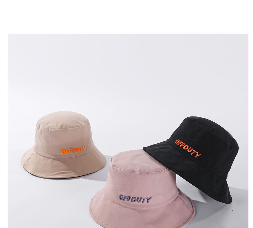 Fashion Pink Letter Embroidered Cotton Fisherman Hat,Sun Hats