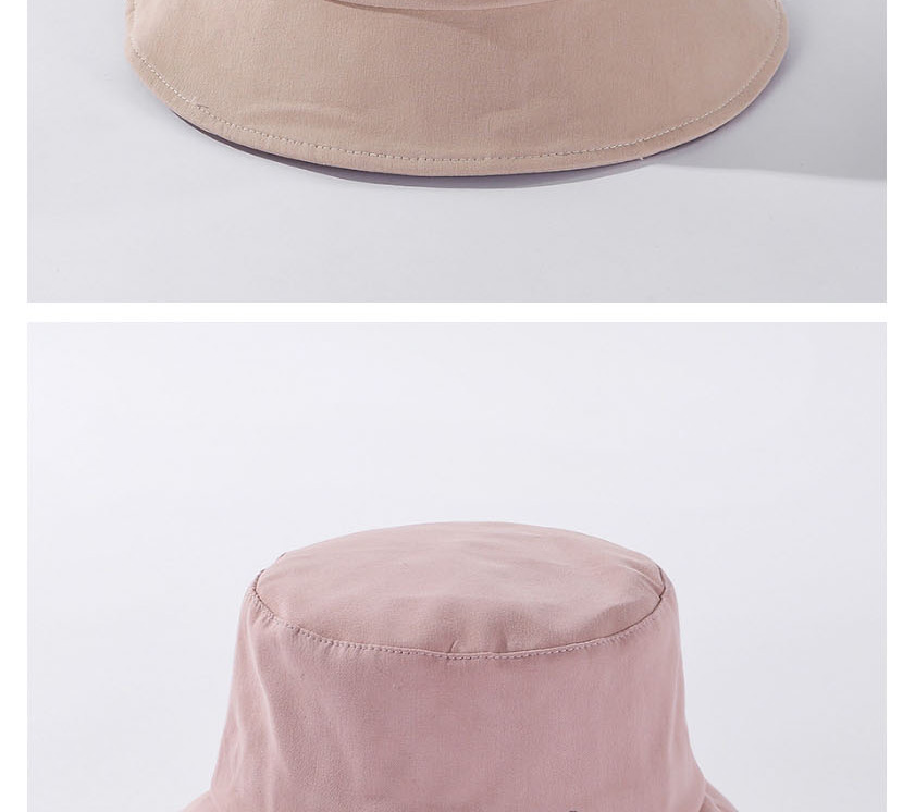Fashion Beige Letter Embroidered Cotton Fisherman Hat,Sun Hats