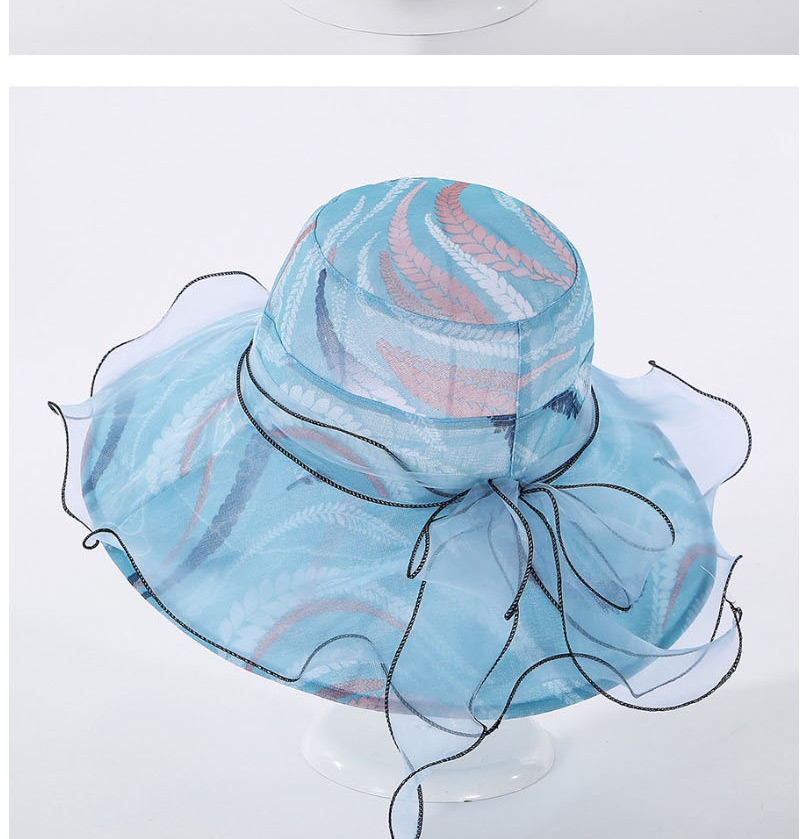 Fashion Beige Net Gauze Edging Anemone Hat,Sun Hats