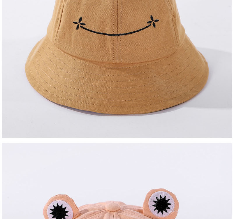 Fashion Pink Frog-shaped Cotton Fisherman Hat With Big Eyes,Sun Hats