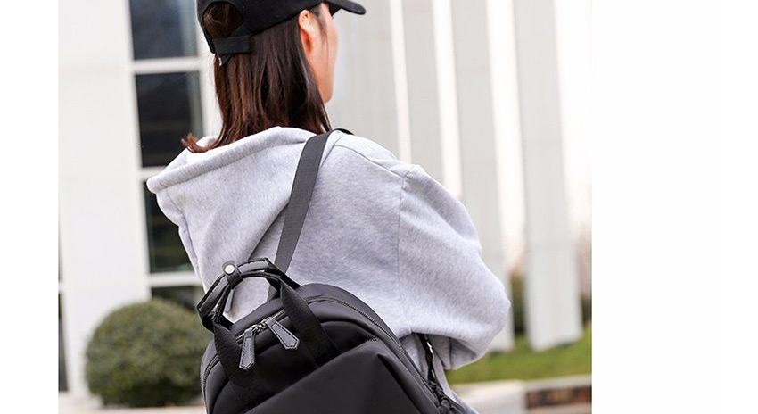 Fashion Black Antler Print Waterproof Backpack,Backpack