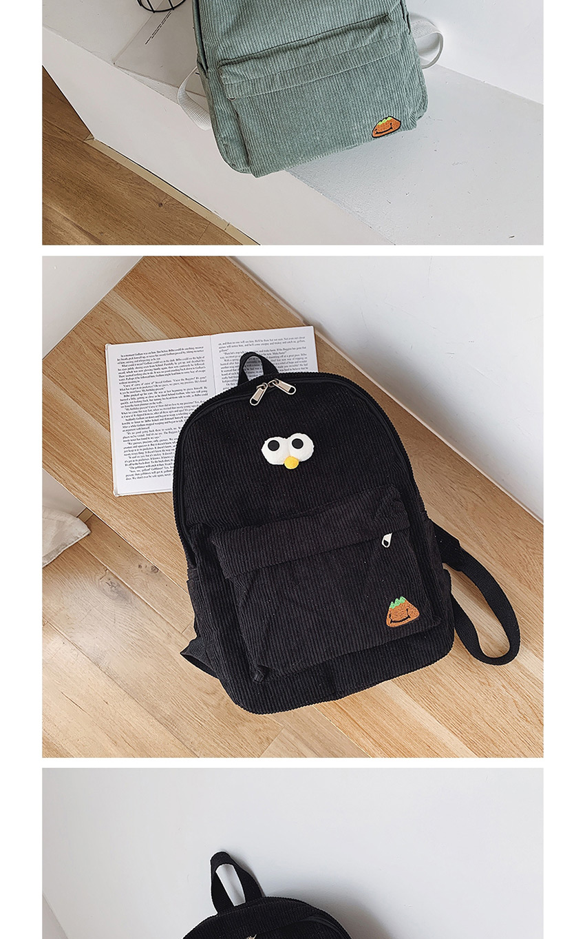 Fashion Red Canvas Embroidered Big Eyes Cute Backpack,Backpack
