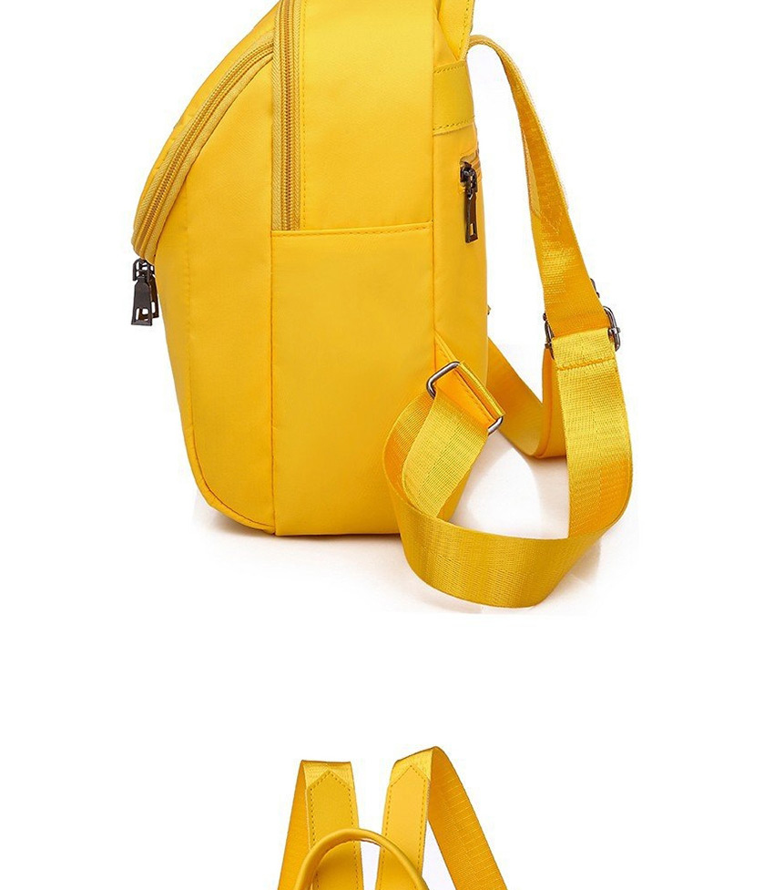 Fashion Yellow Plum Embroidered Waterproof Nylon Backpack,Backpack