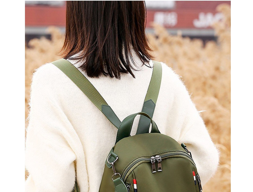 Fashion Green Plum Embroidered Backpack,Backpack