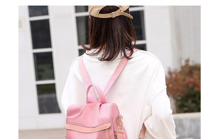 Fashion Green Anti-theft Waterproof And Wear-resistant Rabbit Ears Contrast Color Backpack,Backpack