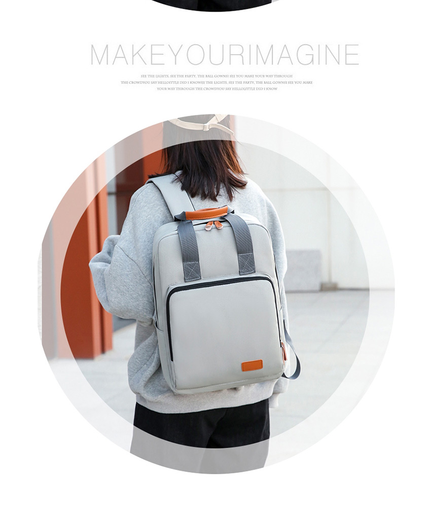 Fashion Light Grey Canvas Monogram Backpack,Backpack