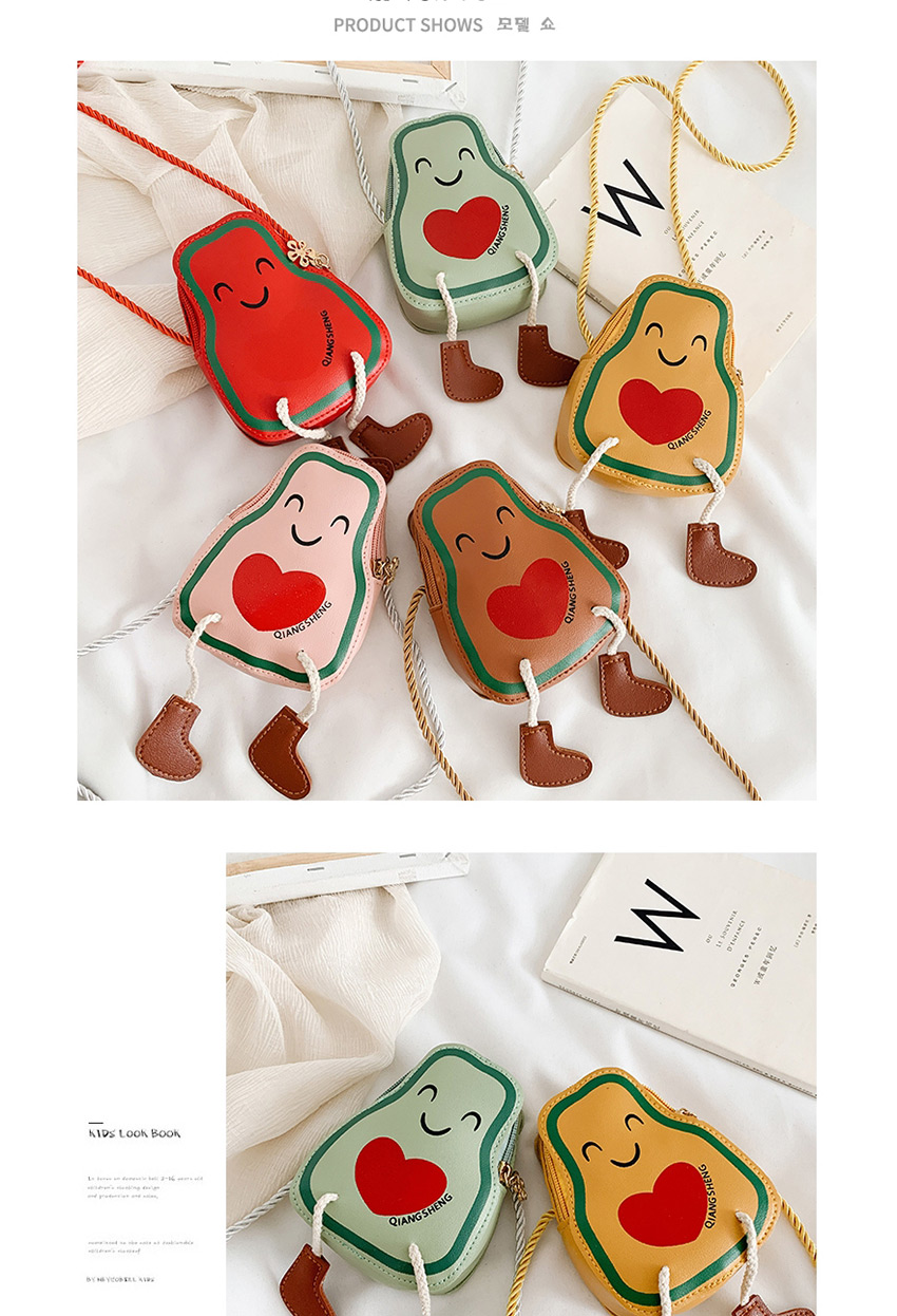 Fashion Red Carrot Emoji Caring Children Diagonal Package,Shoulder bags