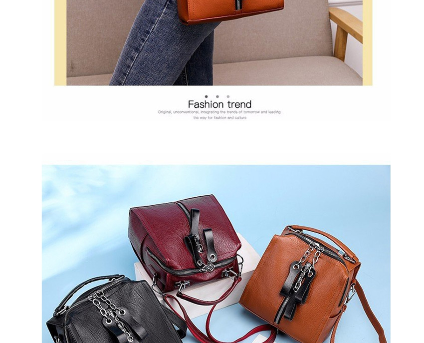 Fashion Brown Fringe Zip Shoulder Crossbody Bag,Shoulder bags