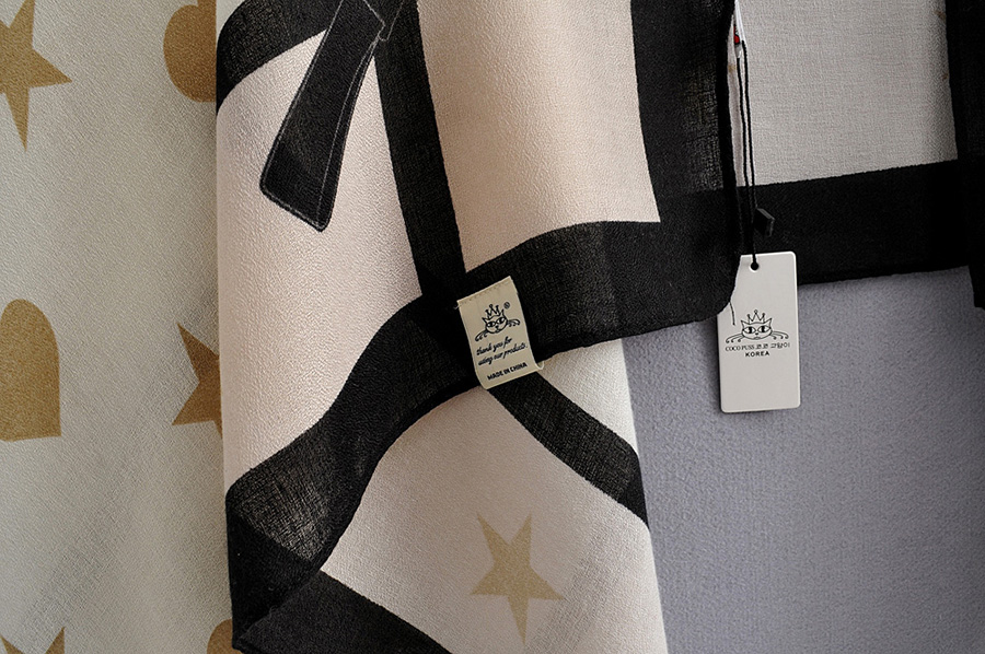 Fashion Gray Love Star Print Stitching Contrast Shawl Sun Towel,Thin Scaves