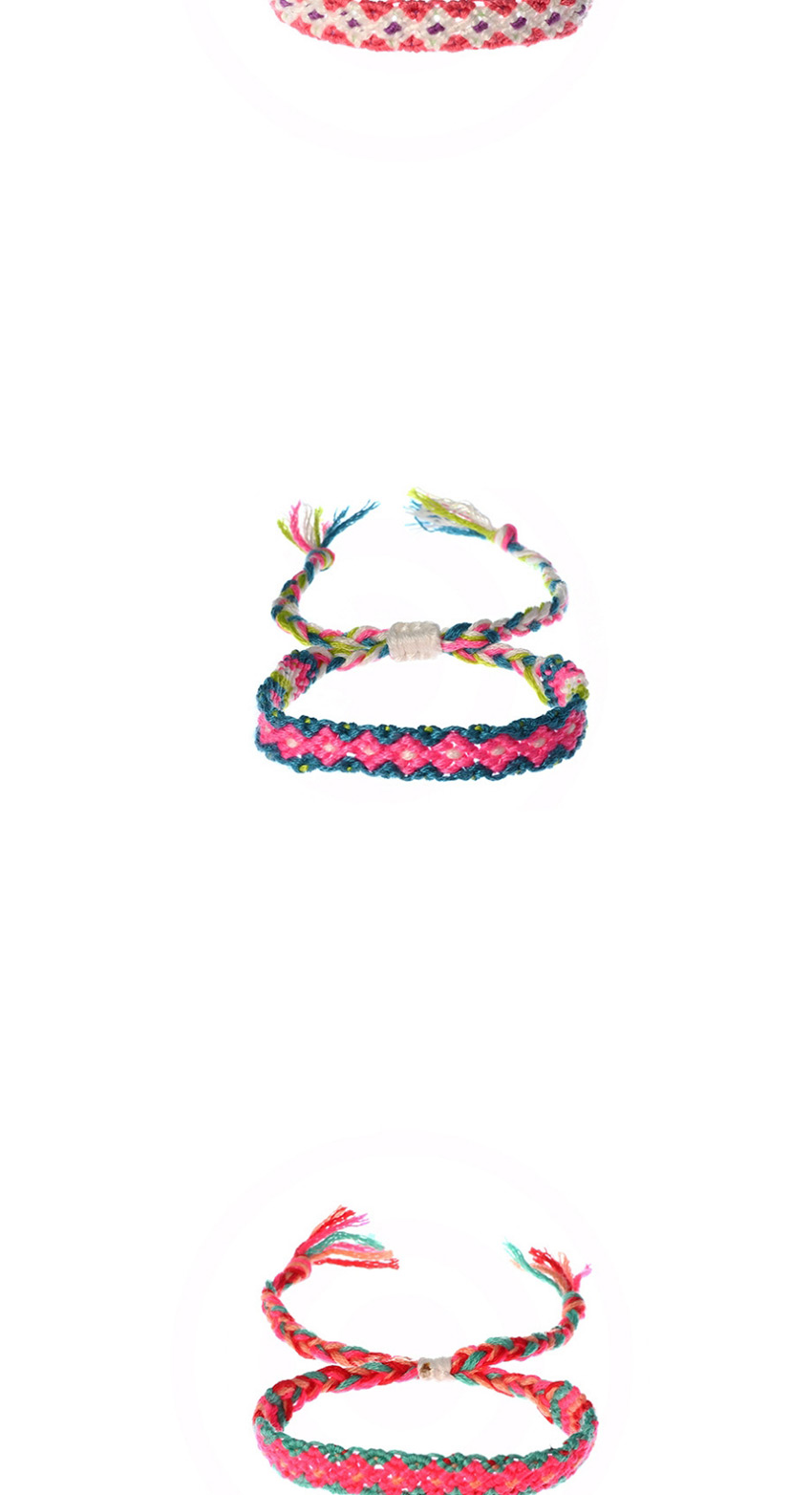 Fashion Color Mixing Hand-knit Contrast Tassel Bracelet,Fashion Bracelets