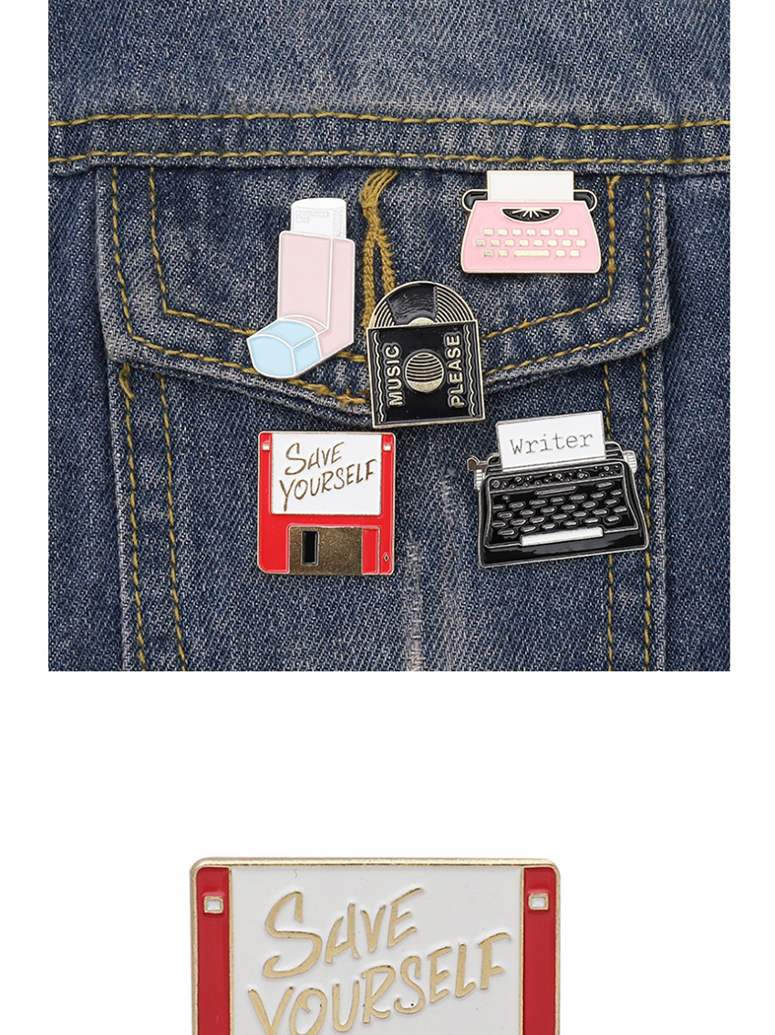Fashion Blue Usb Flash Storage Contrast Lapel,Korean Brooches