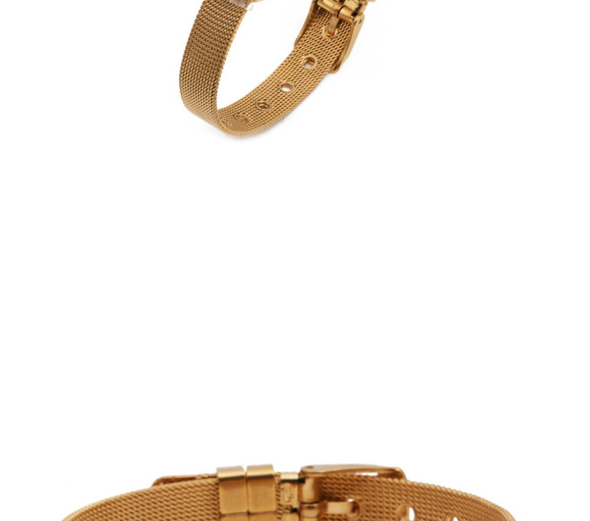 Fashion Golden A Copper Micro Inlaid Zircon Alphabet With Bracelet,Bracelets