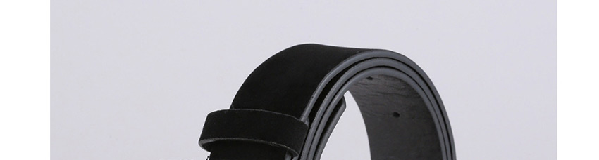 Fashion Black Alloy Suede Cutout Belt,Thin belts