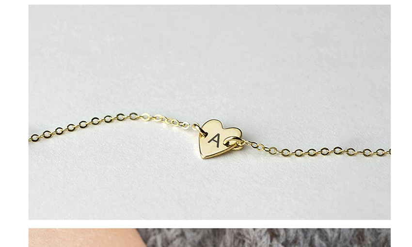 Fashion Golden-z Titanium Steel Love Letter Engraved Stainless Steel Bracelet (8mm),Bracelets