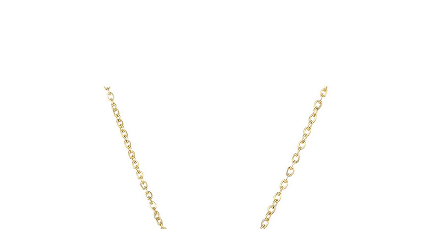 Fashion Golden-z (6mm) Short Geometric Round Engraved Titanium Steel Necklace,Necklaces