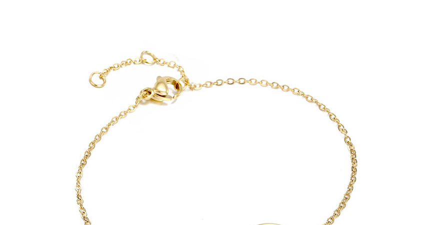 Fashion Golden-aries (13mm) Round Stainless Steel Gilt Engraved Constellation Bracelet,Bracelets