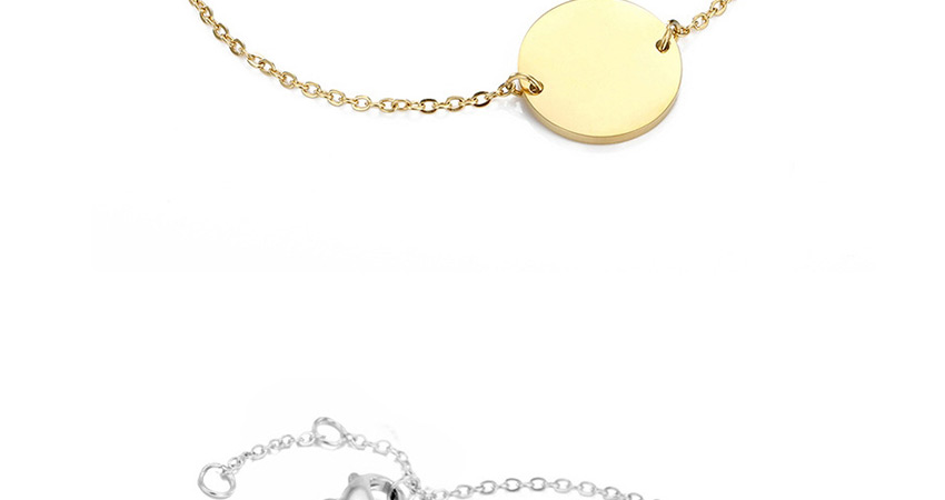 Fashion Golden-gemini (13mm) Round Stainless Steel Gilt Engraved Constellation Bracelet,Bracelets