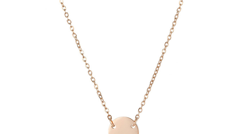 Fashion Golden-puppy Geometric Round Stainless Steel Carved Animal Necklace 9mm,Necklaces