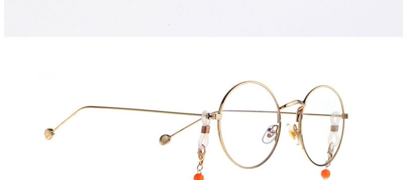 Fashion Golden Round Bead Jelly Copper Bead Glasses Chain,Sunglasses Chain