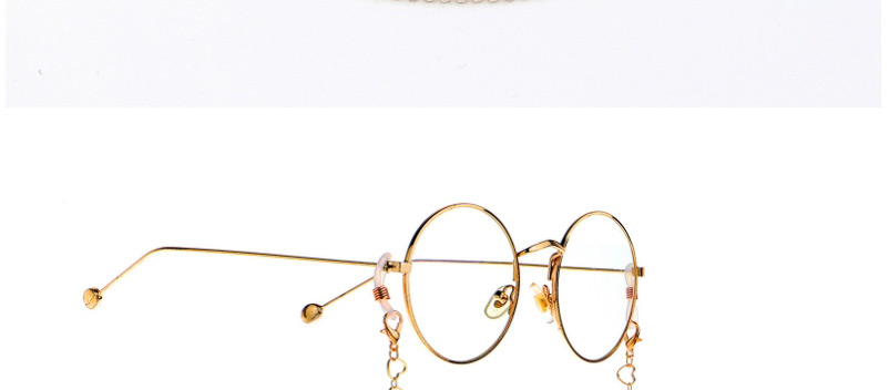 Fashion Golden Hollow Copper Peach Heart Glasses Chain,Sunglasses Chain