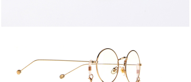 Fashion Red Non-slip Metal Oval Cutout Glasses Chain,Sunglasses Chain