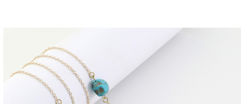 Fashion Golden Colorfast And Easy To Fade Skull Turquoise Glasses Chain,Sunglasses Chain