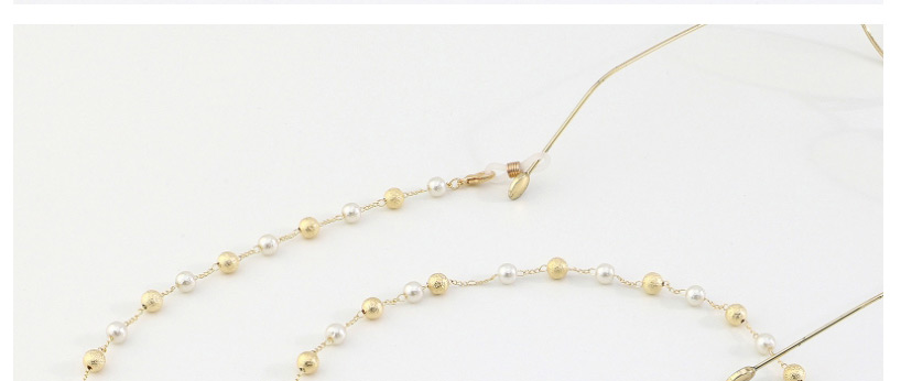 Fashion Golden Frosted Ball Pearl Sweater Chain Glasses Chain Dual Use,Sunglasses Chain