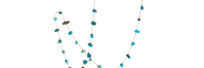 Fashion Golden Natural Malformed Turquoise Beads Handmade Glasses Chain,Sunglasses Chain