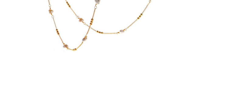 Fashion Golden Copper Beads Pearl Peach Heart Glasses Chain,Sunglasses Chain
