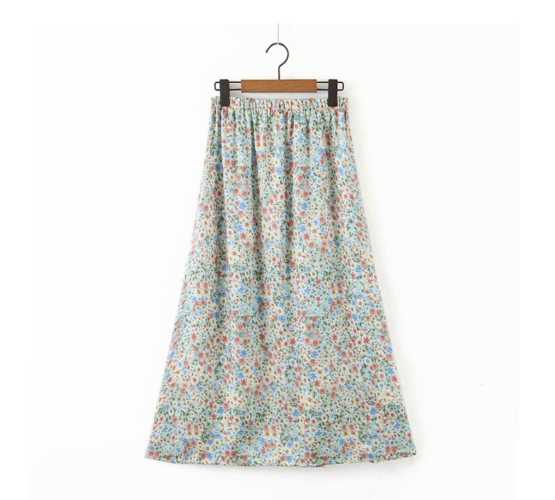 Fashion Photo Color Flower Print Skirt,Skirts