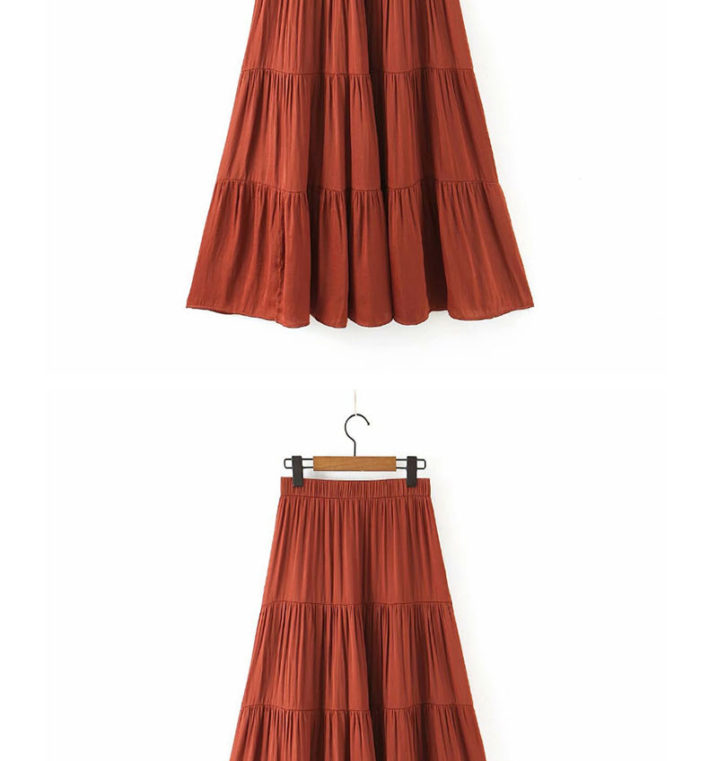 Fashion Black A-line Stitching Pleated Skirt,Skirts