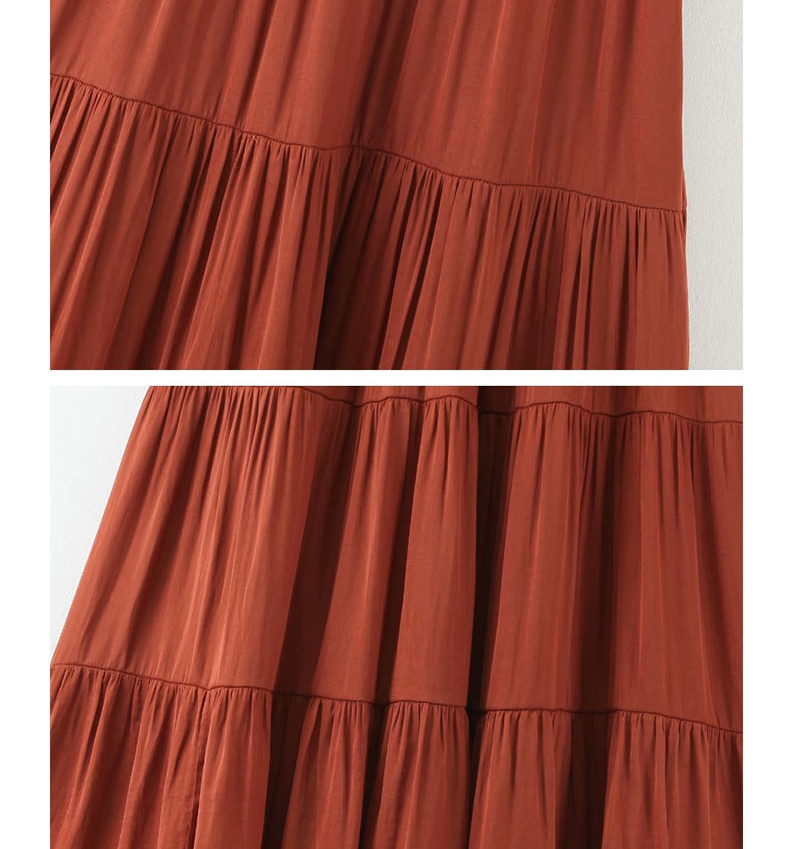 Fashion Black A-line Stitching Pleated Skirt,Skirts