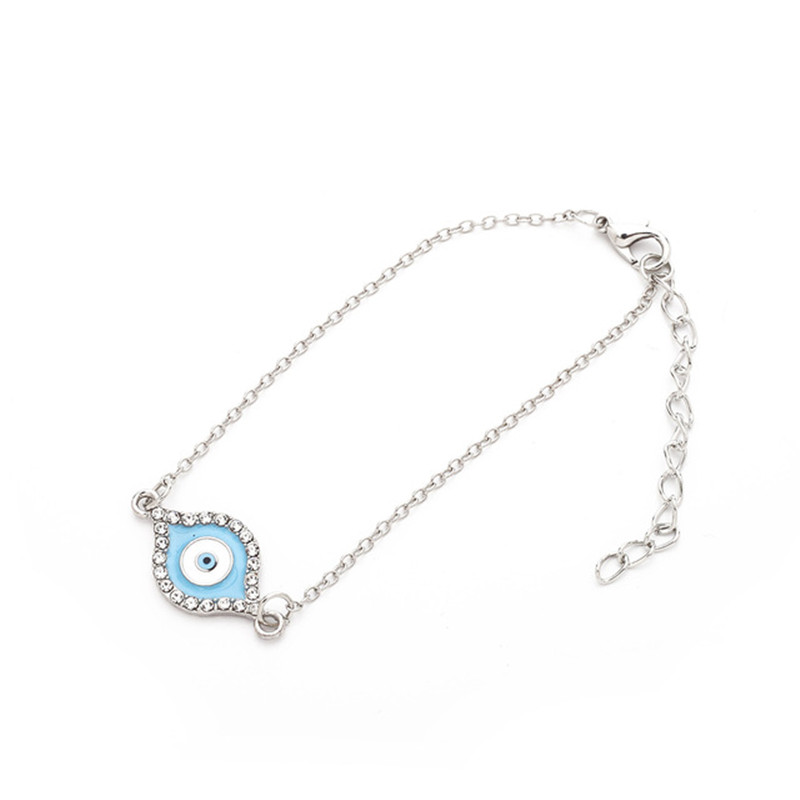 Fashion Dripping Petals Blue Dripping Alloy Diamond Bracelet,Drop Earrings
