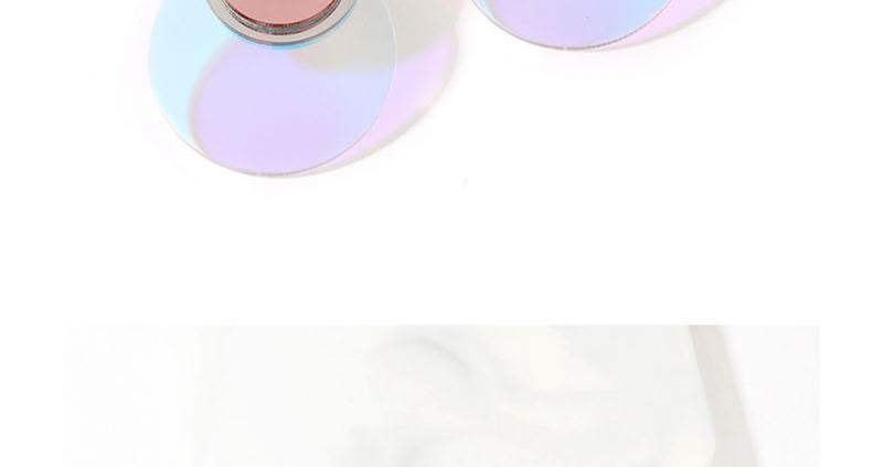 Fashion Semicircle Color Colorful Sequin Geometric Earrings,Stud Earrings