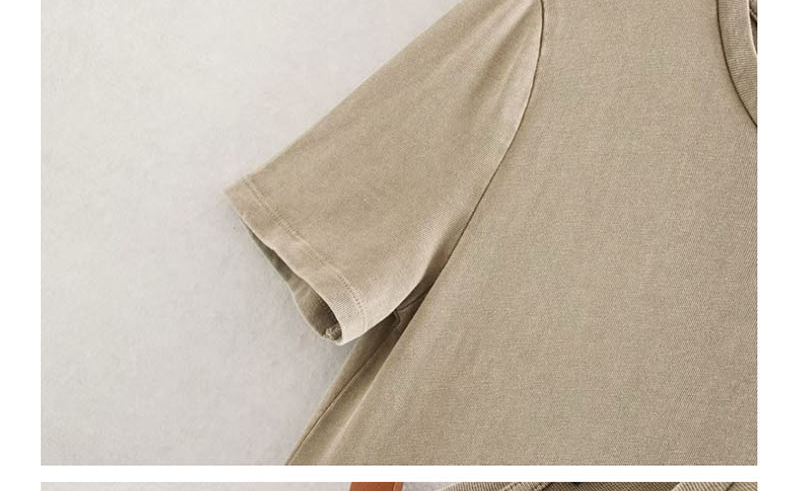Fashion Khaki Layered Ruffle Stitching Dress,Mini & Short Dresses