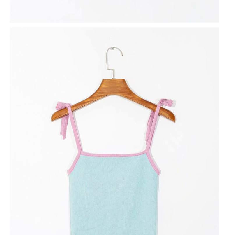 Fashion Blue Knit Camisole,Tank Tops & Camis
