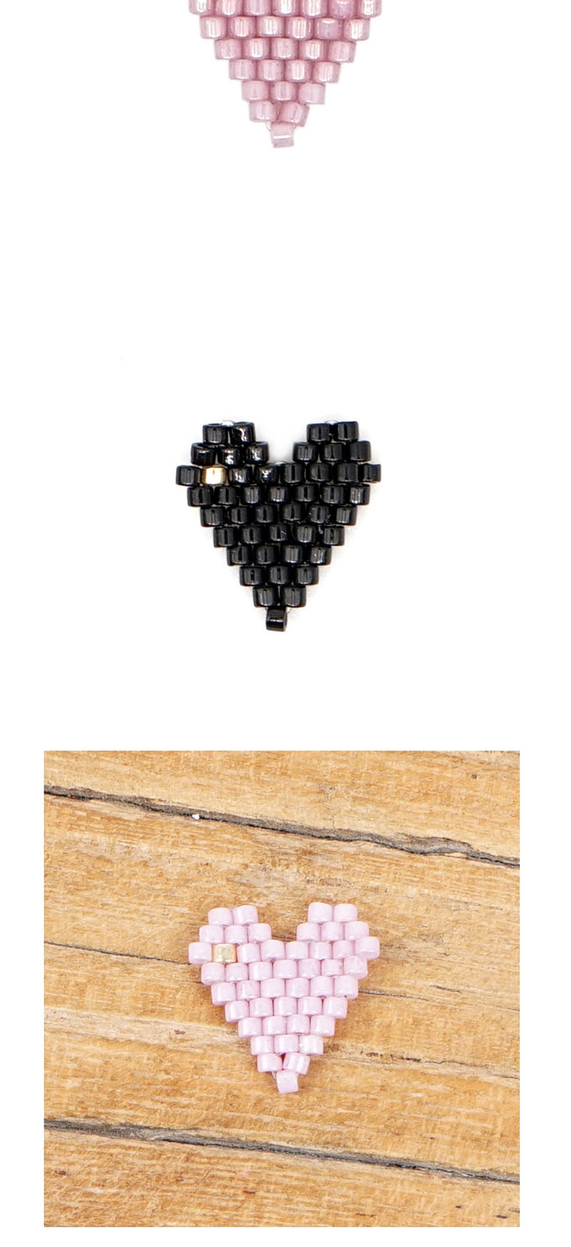 Fashion Black Bead Woven Love Accessories,Jewelry Findings & Components