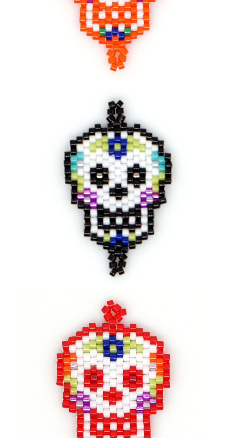 Fashion Orange Bead Woven Skull Accessories,Jewelry Packaging & Displays