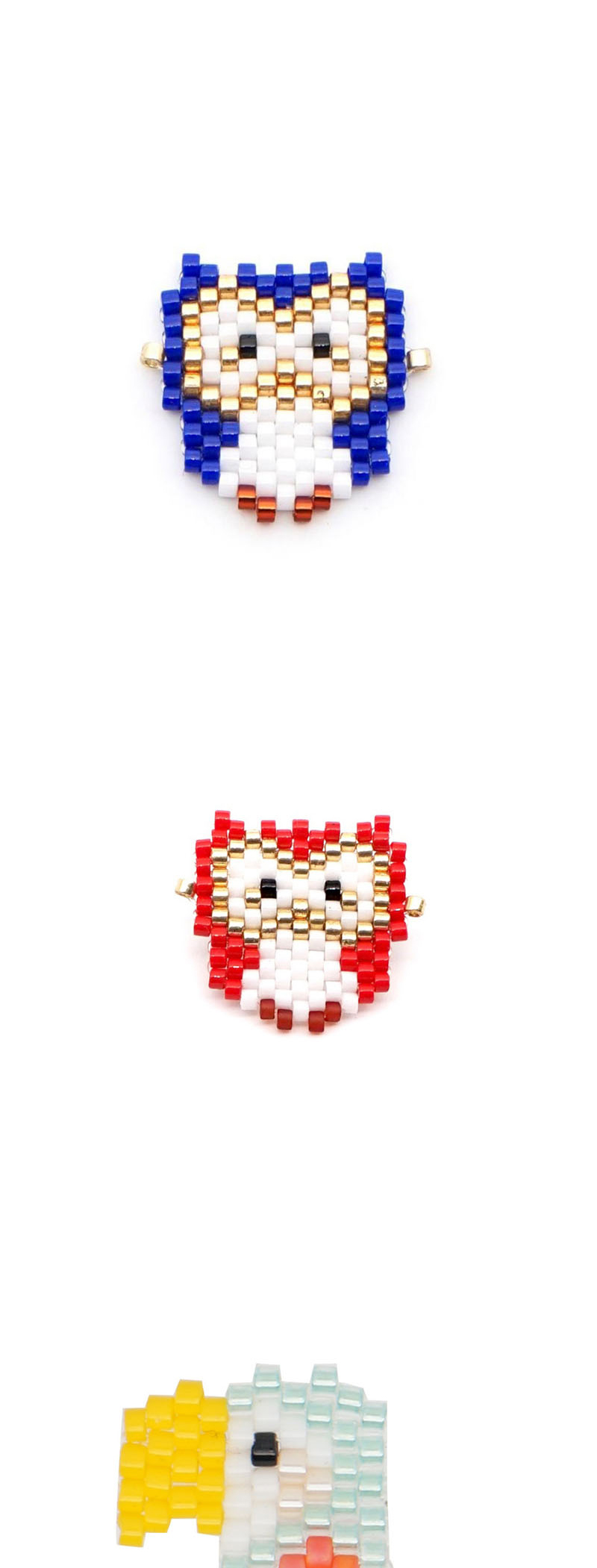 Fashion Red Owl Bead Woven Bird Accessories,Jewelry Findings & Components