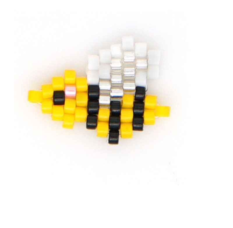 Fashion Yellow Insect Series Mizhu Woven Beaded Accessories,Jewelry Findings & Components