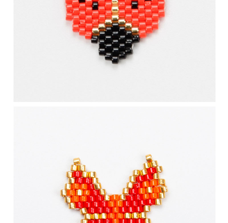 Fashion Red Insect Series Mizhu Woven Beaded Accessories,Jewelry Findings & Components