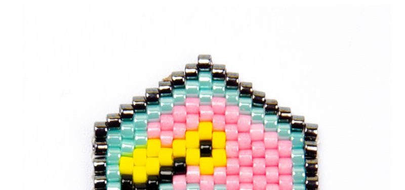 Fashion Hexagon Color Bead Woven Flamingo Accessories,Jewelry Findings & Components